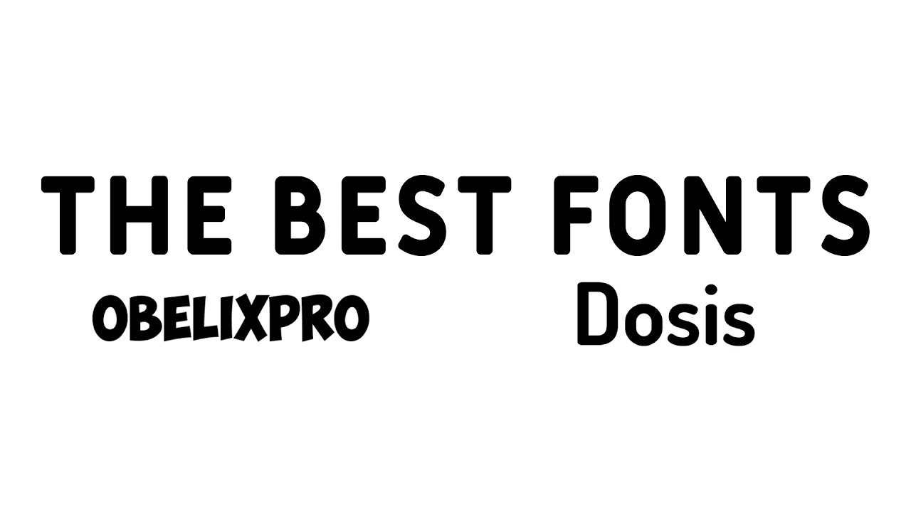 The Best Fonts For YouTube! (100% what youtubers use)