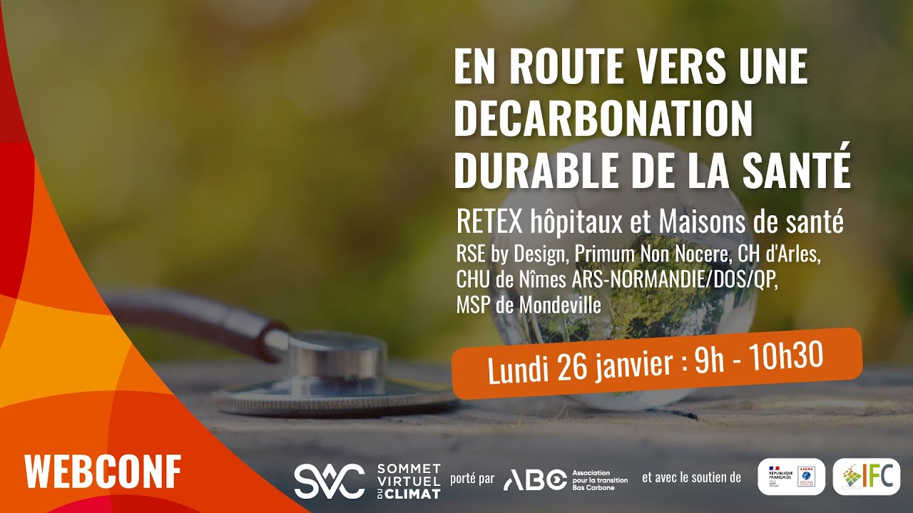 En route vers une décarbonation durable de la santé – RETEX hôpitaux et Maisons de santé