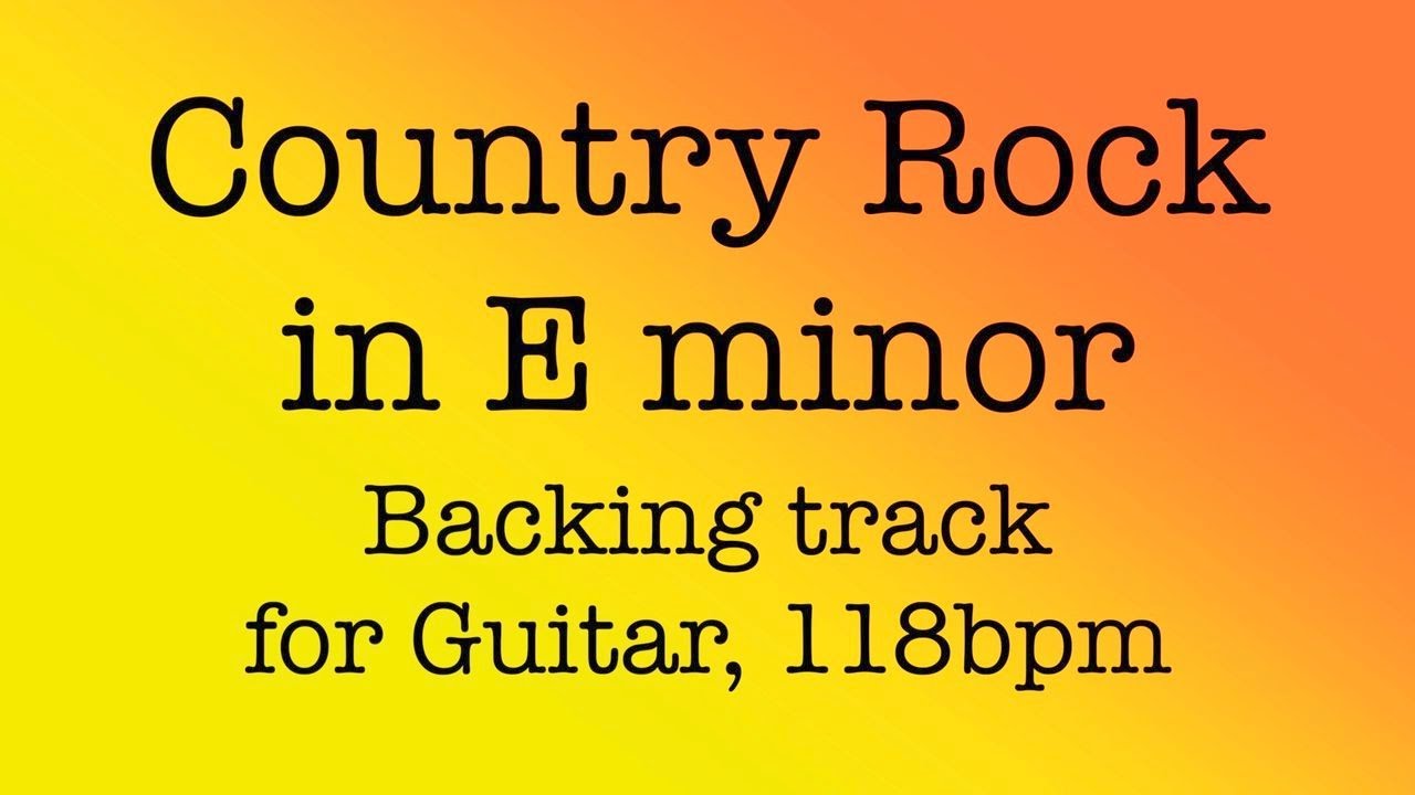 Country Rock in E minor, 118bpm. Backing track for Guitar! Play along, impeovise, enjoy!