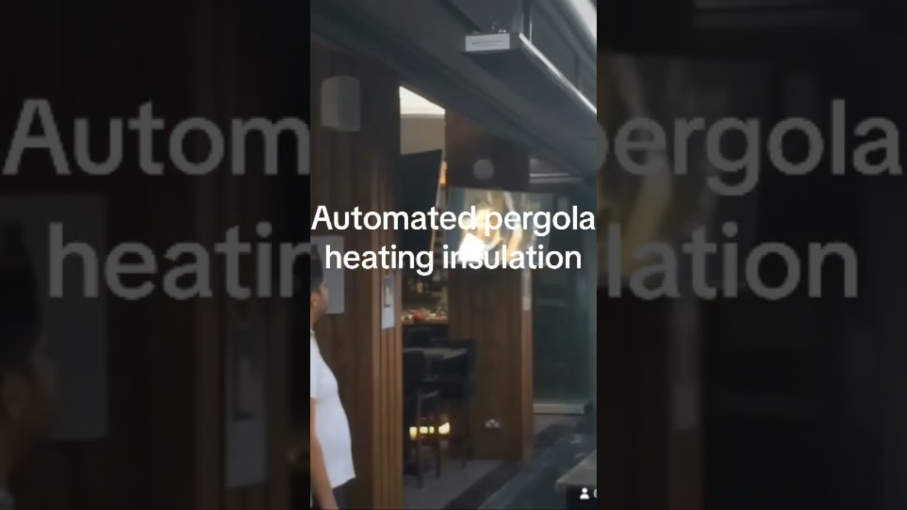 Automated pergola heating installation