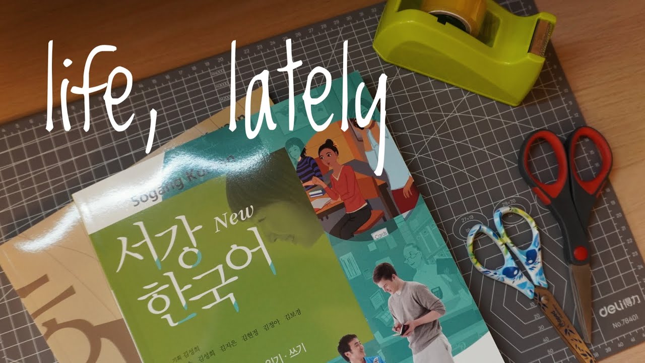 How to cover textbooks in plastic + chatty update (language learning, 10k runs, Manila Pen Show)