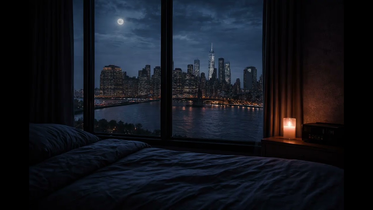 Quiet City at Night | New York City  Almost Silent Ambient for Deep Sleep | 8 Hours