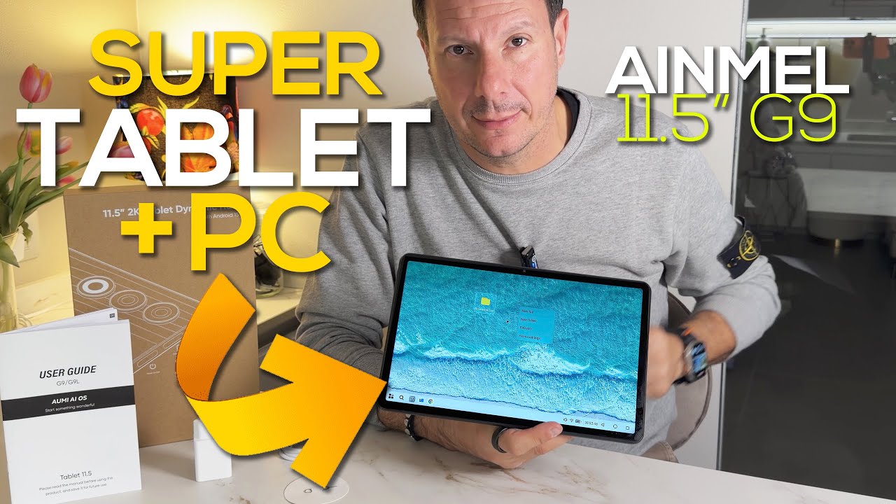 Tablet AINMEL 11.5” G9 Android 15: Potente, Economico e con Modalità PC! 🔥 TEST & Unboxing completo