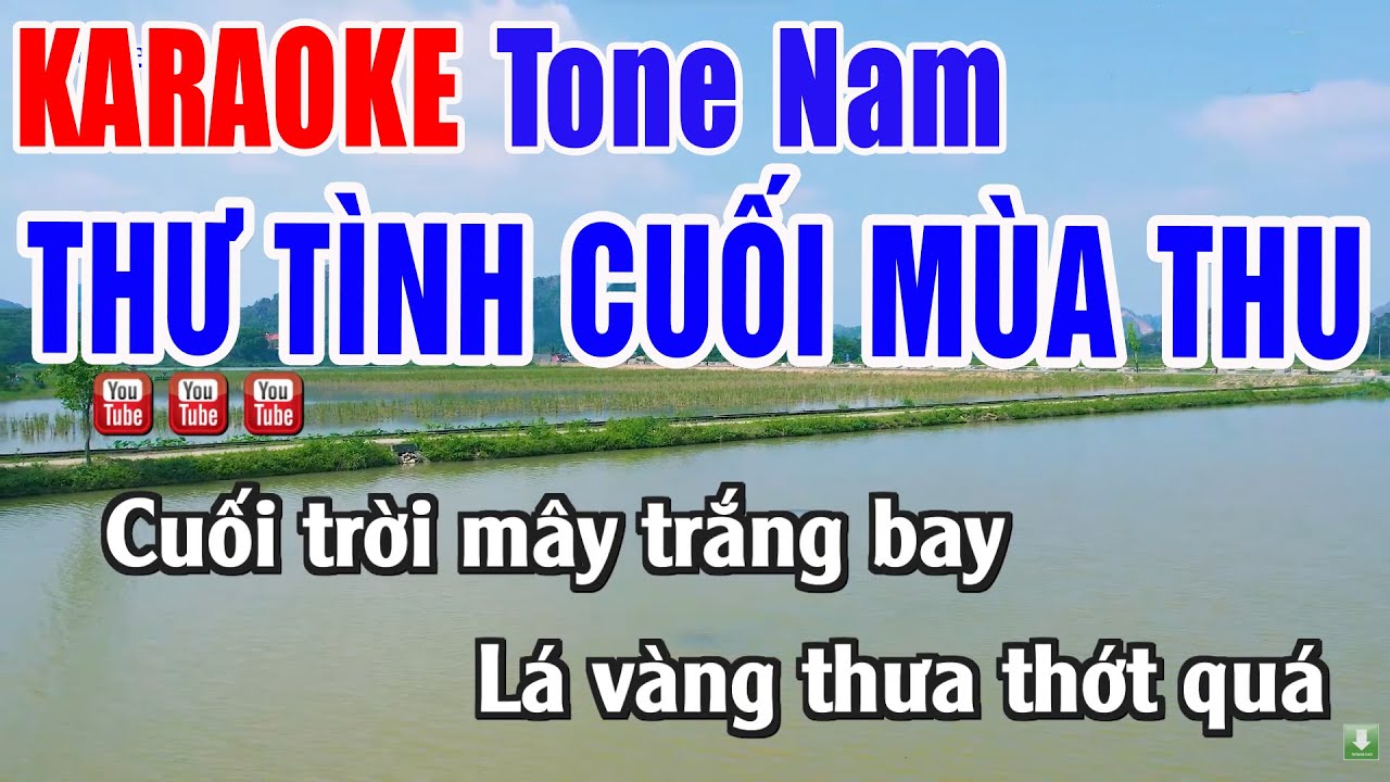 Thư Tình Cuối Mùa Thu KARAOKE Tone Nam Beat Chuẩn 2026 - Nhạc Sống Thanh Ngân
