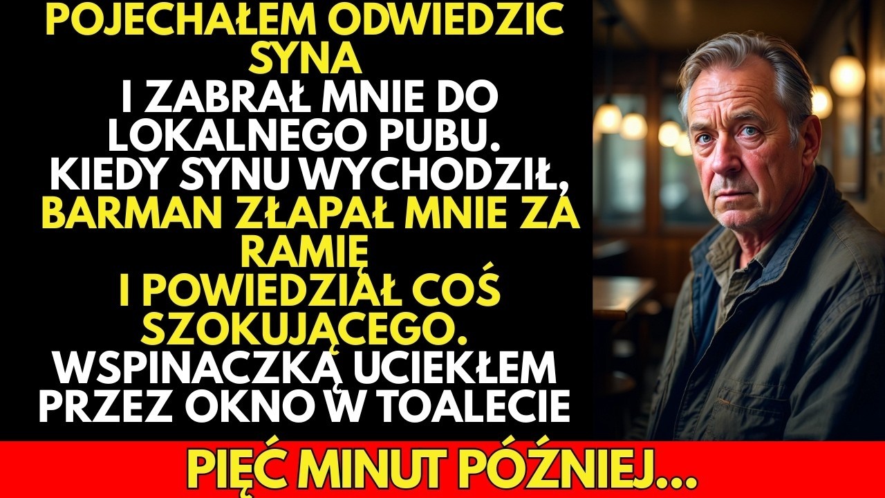 Syn ZABRAL mnie do lokalnego pubu  Barman chwycił mnie za rękę i powiedział coś SZOKUJĄCEGO…