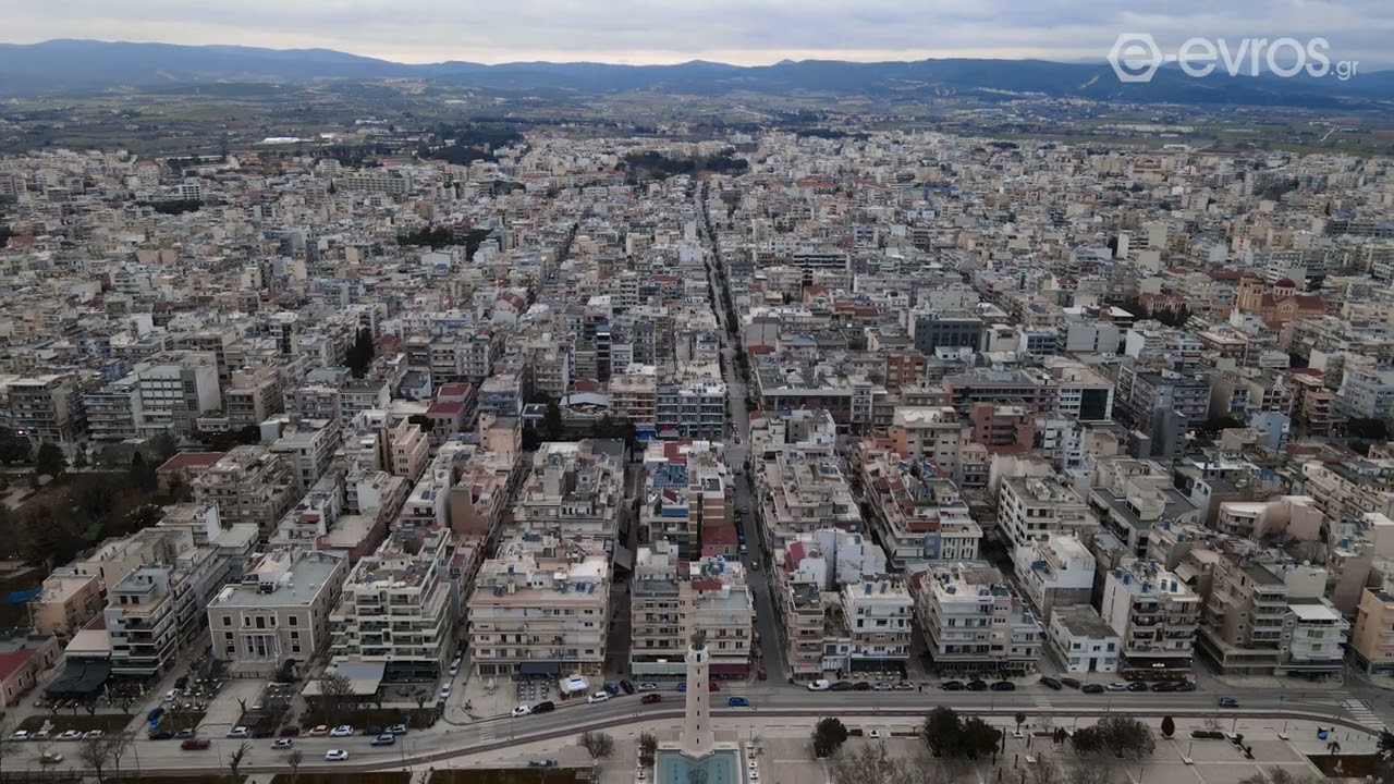 Πτήση με drone πάνω από την Αλεξανδρούπολη || 3.3.2023