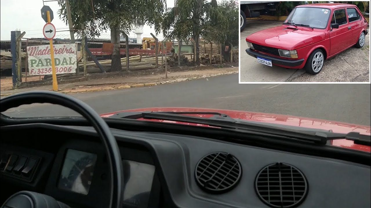 Andando de Fiat 147 Vermelho 1980 (com 28.000 km apenas)