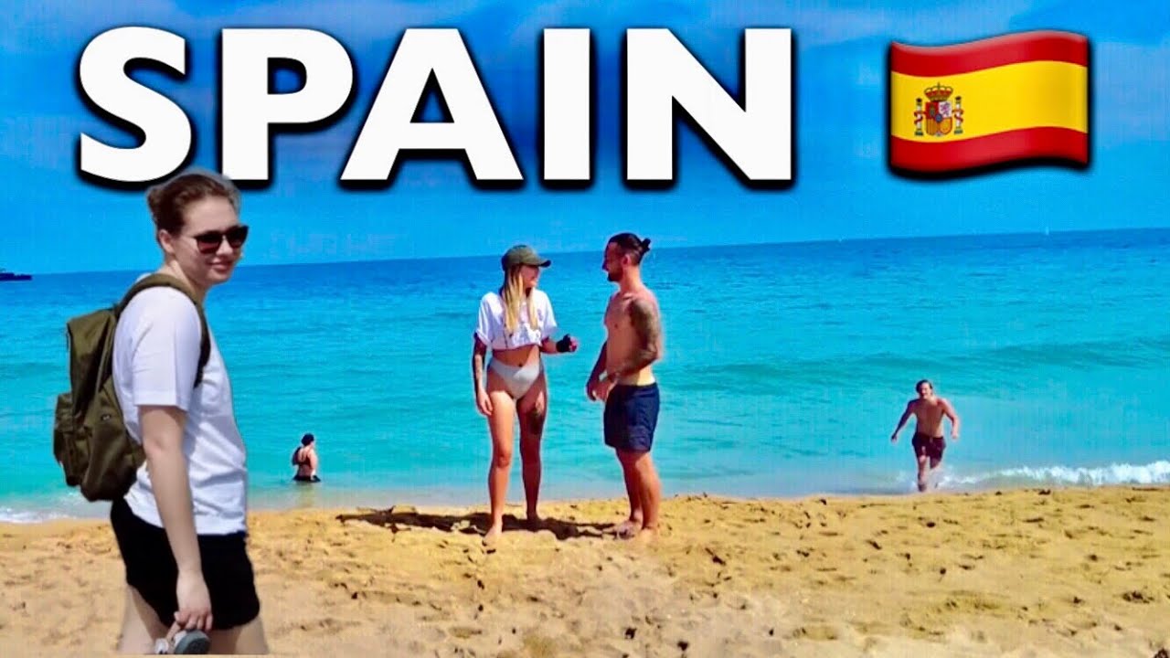 Amazing Spain Beaches, 4K Walking tour, the Best Summer Vibes