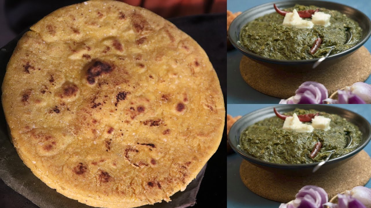 Sarso ka saag & maki ki roti|Makki Ki Roti|Punjabi Makki de Roti Recipe|Makki Ki Roti|Sarso ka saag