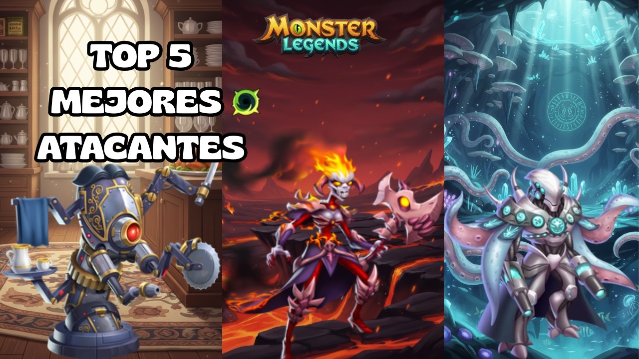 LOS 5 MEJORES ATACANTES DE LA ERA MISERIA - Monster legends