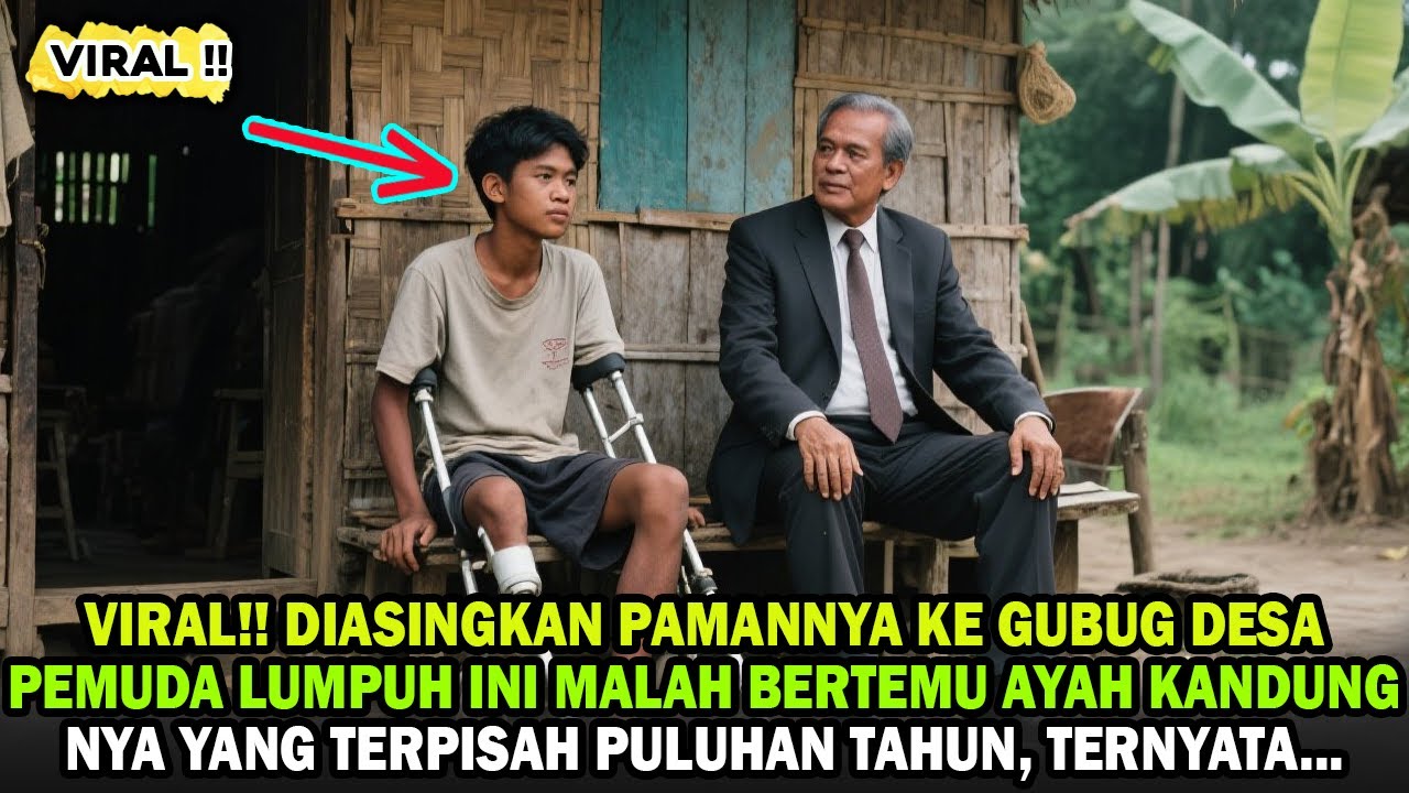 VIRAL!! DIBUANG KE PINGGIRAN DESA OLEH PAMANNYA, PEMUDA LUMPUH INI MALAH BERTEMU AYAH KANDUNGNYA