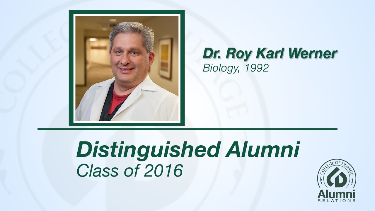 2016 Distinguished Alumni: Dr Roy Werner Acceptance Speech