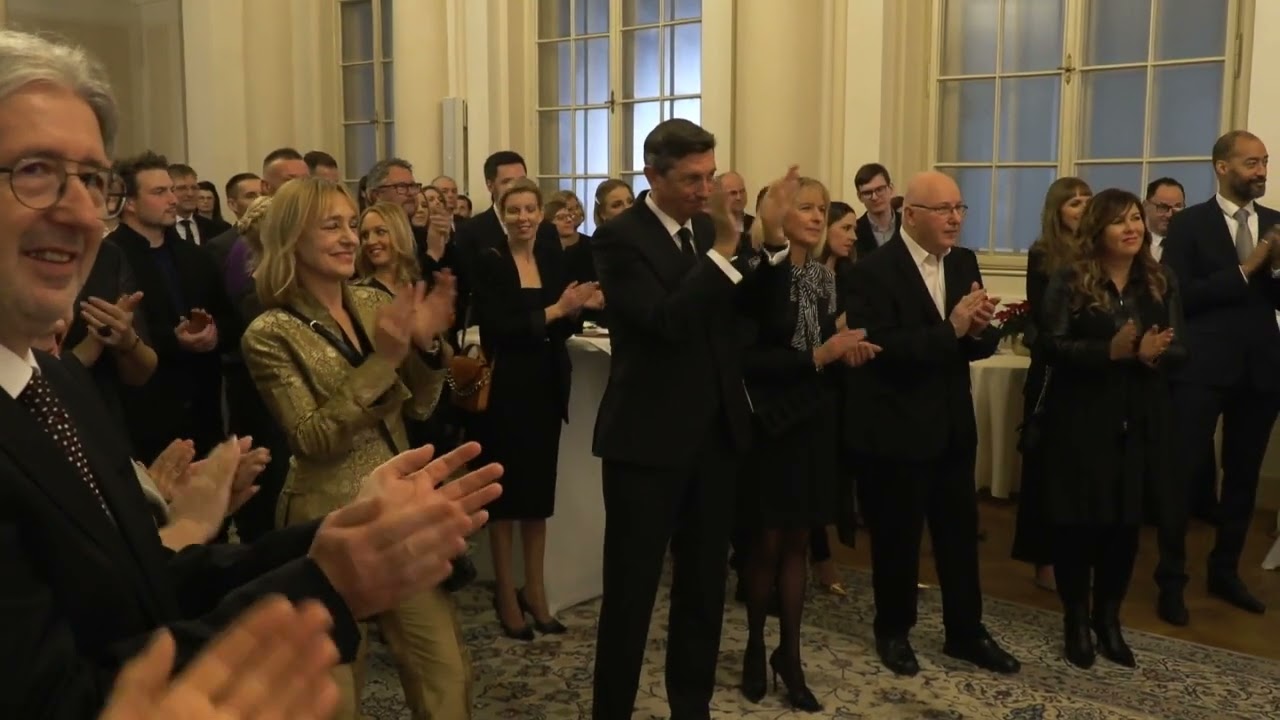 Poslovilni sprejem predsednika RS Boruta Pahorja za ustvarjalke in ustvarjalce medijev