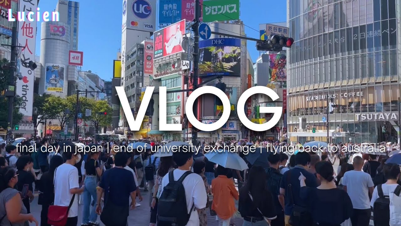 [vlog] final day in tokyo japan, end of my university exchange, flying back to australia 🇯🇵