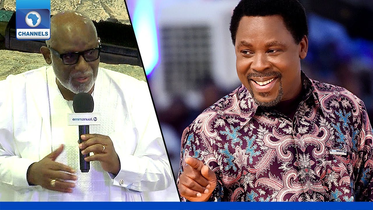 [FULL SPEECH] How T.B. Joshua Gave Me Money After I Won Governorship Election - Akeredolu