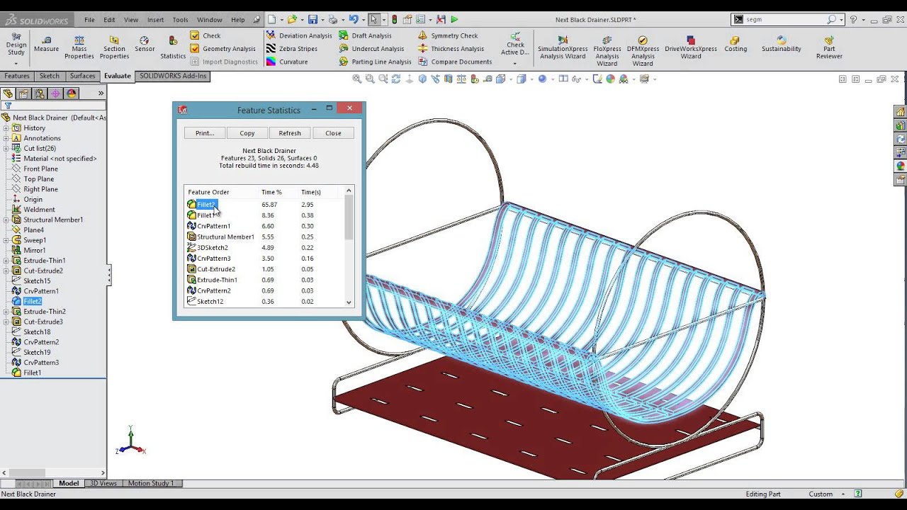 SOLIDShots- Reviewing Feature Statistics - Free SOLIDWORKS Tutorial