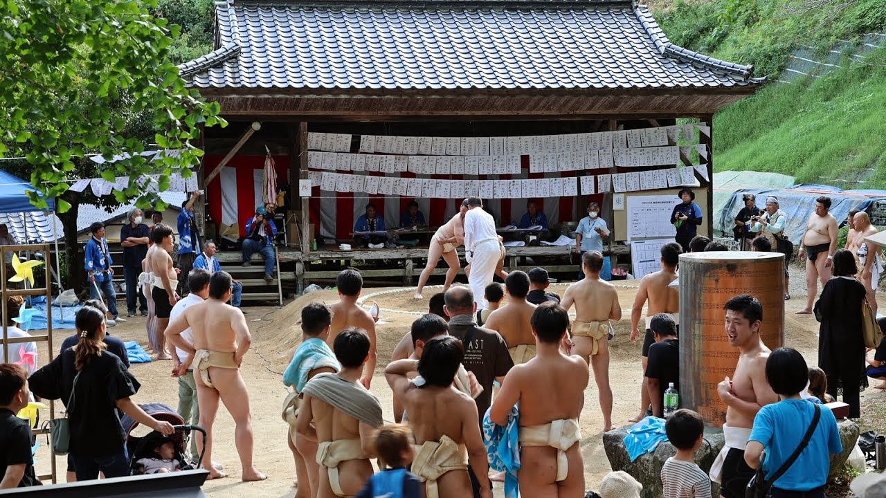 240923綾部八幡神社：奉納相撲（旗下ろし神事）