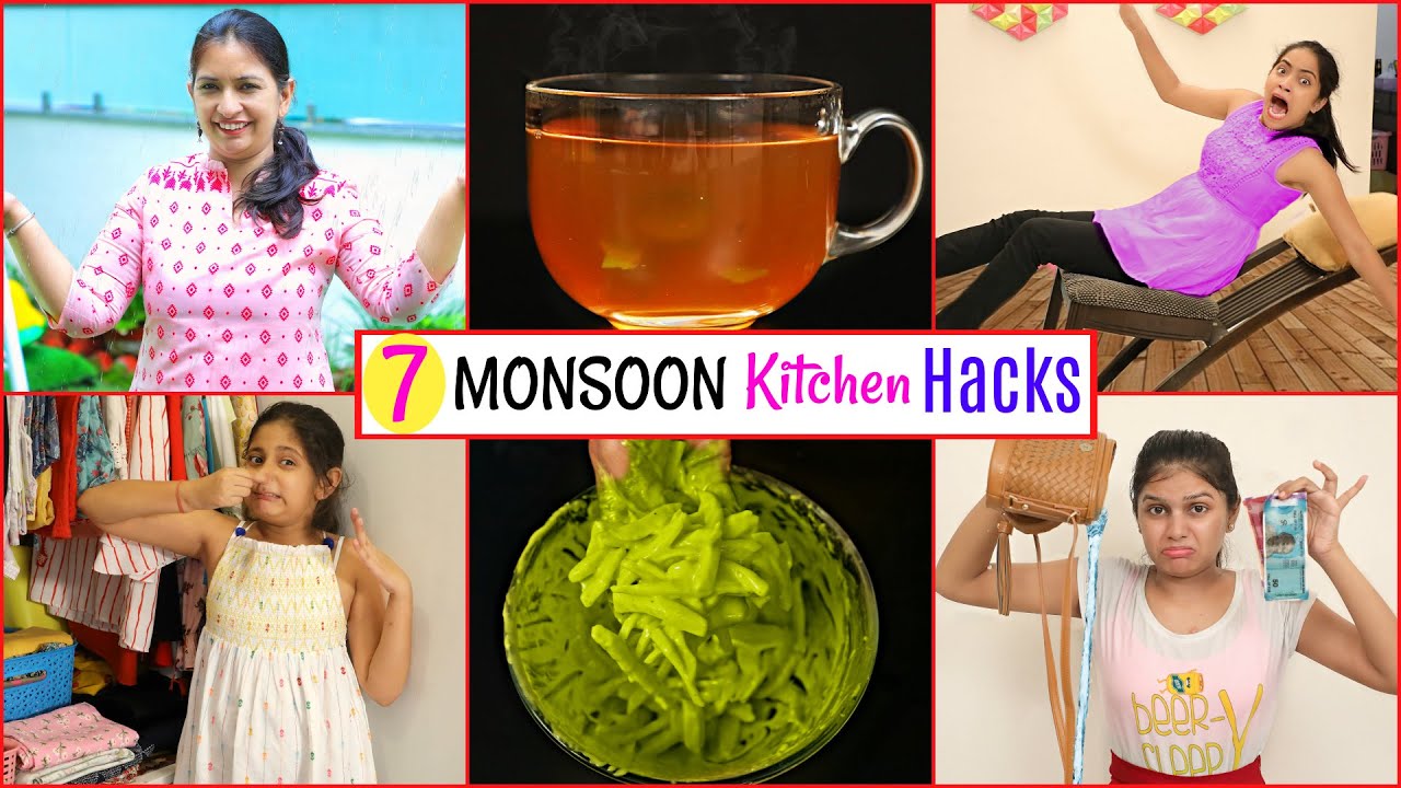 7 Life Saving MONSOON KITCHEN Hacks - You MUST Know | CookWithNisha