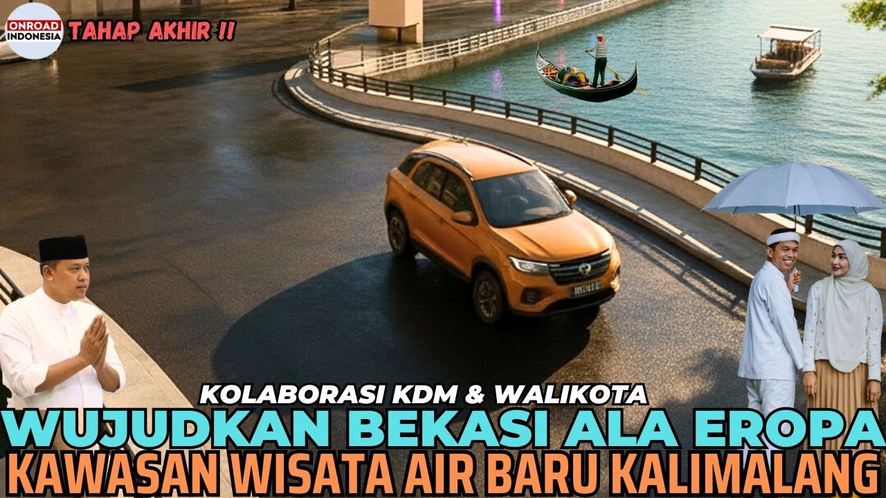 KDM: Реализация водного туризма в Бекаси в европейском стиле!! Строительство арочного моста Калим...