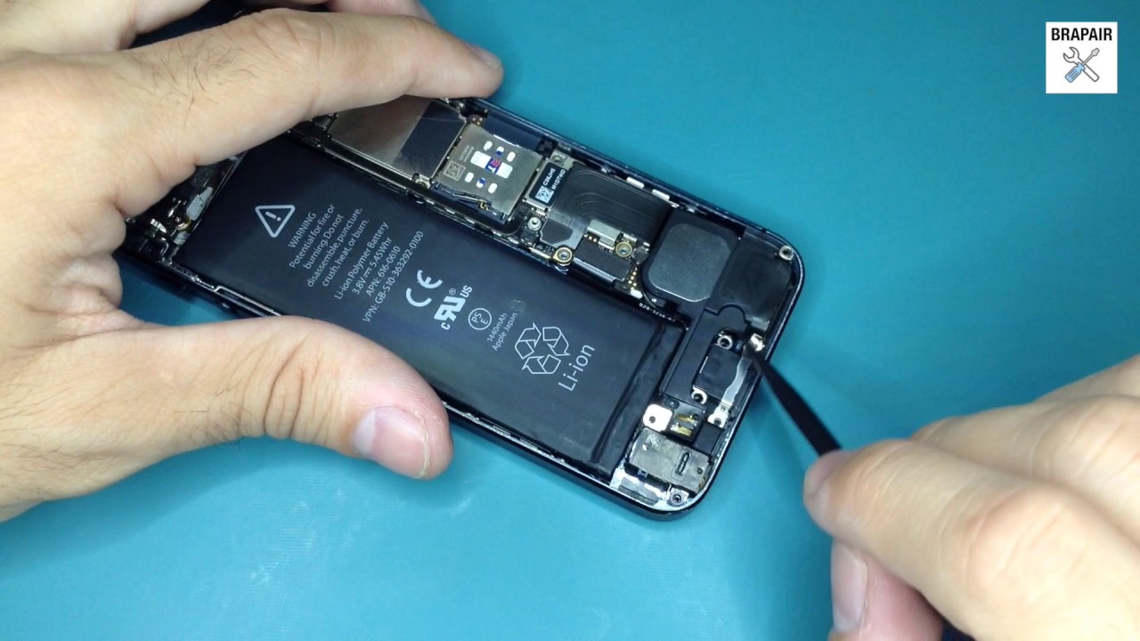 Como consertar o conector flat carga do iPhone 5 5C 5S