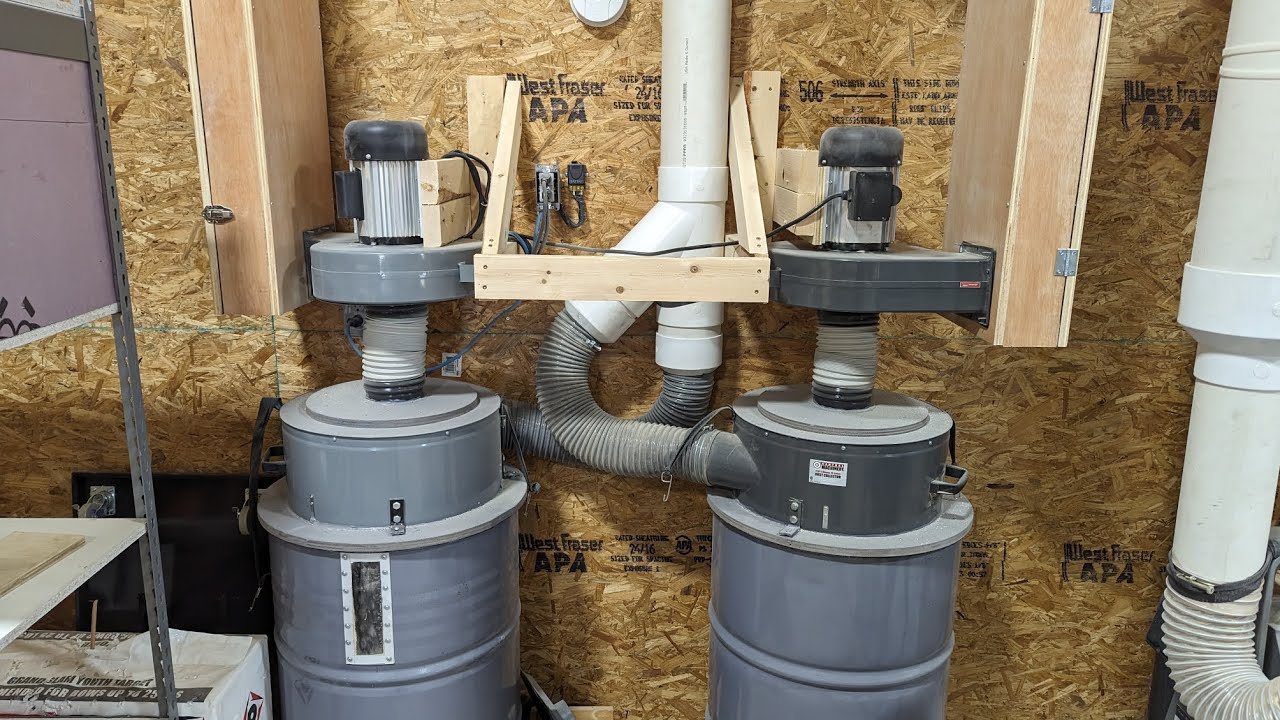 Twin dust collector setup...
