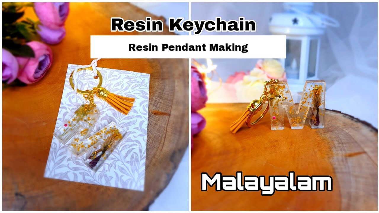 Resin keychain making malayalam