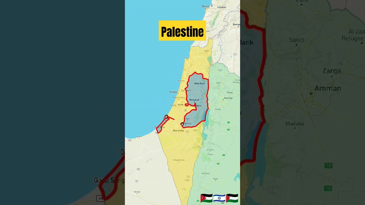 Palestine #map #world #war #israel #palestine #hamas #border