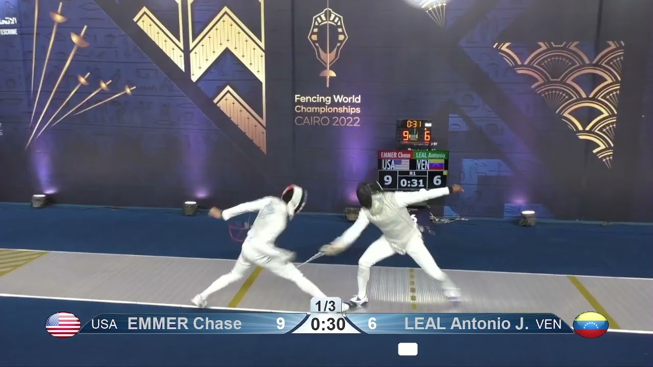 2022 244 T64 14 M F Individual Cairo EGY CHM 6 LEAL VEN vs EMMER USA