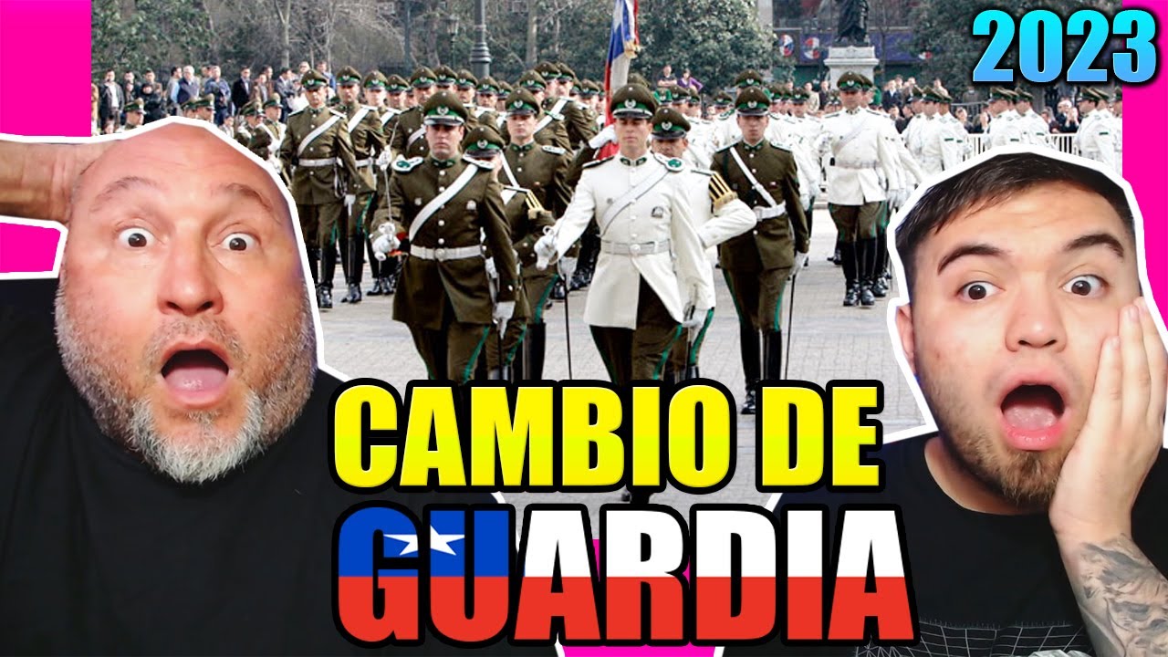 MI PADRE reacciona a CAMBIO DE GUARDIA DEL PALACIO DE LA MONEDA CARABINEROS DE CHILE 2023