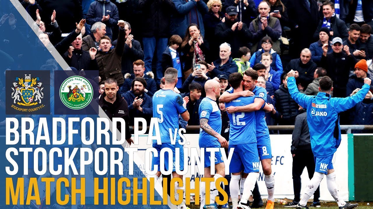 Bradford Park Avenue Vs Stockport County - Match Highlights - 30.03.2018