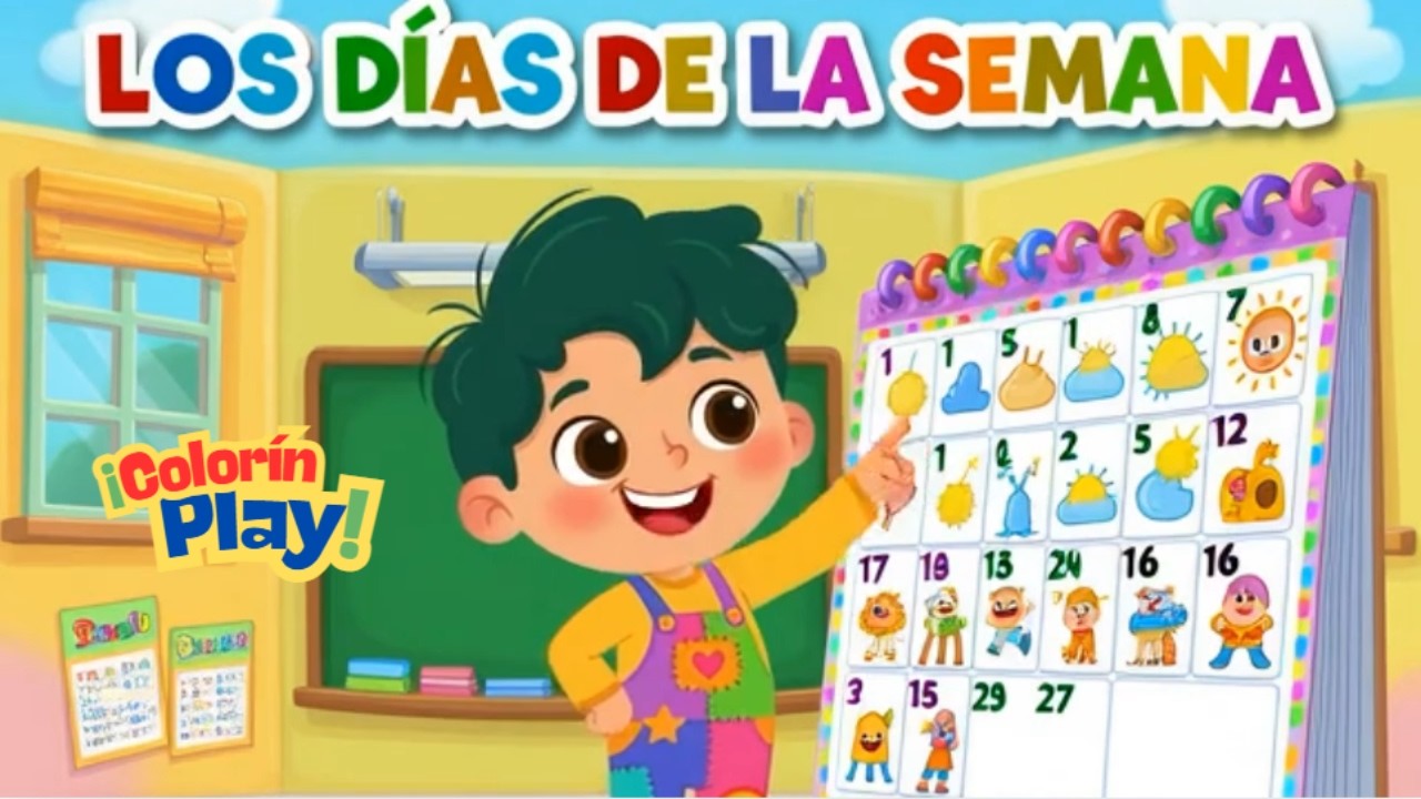 📅 ¡Los Días de la Semana! Canción para Aprender y Bailar | Colorín  Play🎶