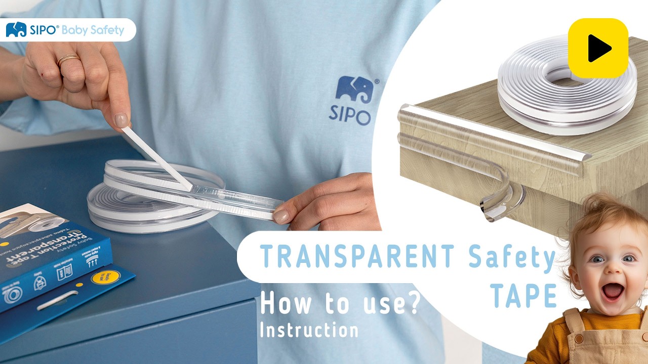 SIPO SBS-T10 - Transparentna taśma zabezpieczająca kanty / Protection Tape Transparent