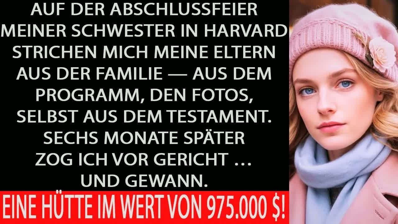 Meine eltern strchen mich bei der feier aus dem leben also klagte ich und gewann unsere hütte zu