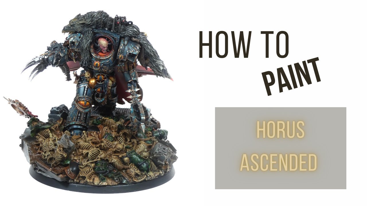 How to paint Warhammer 30k- Horus Ascended, The Warmaster and Primarch of the Sons of Horus