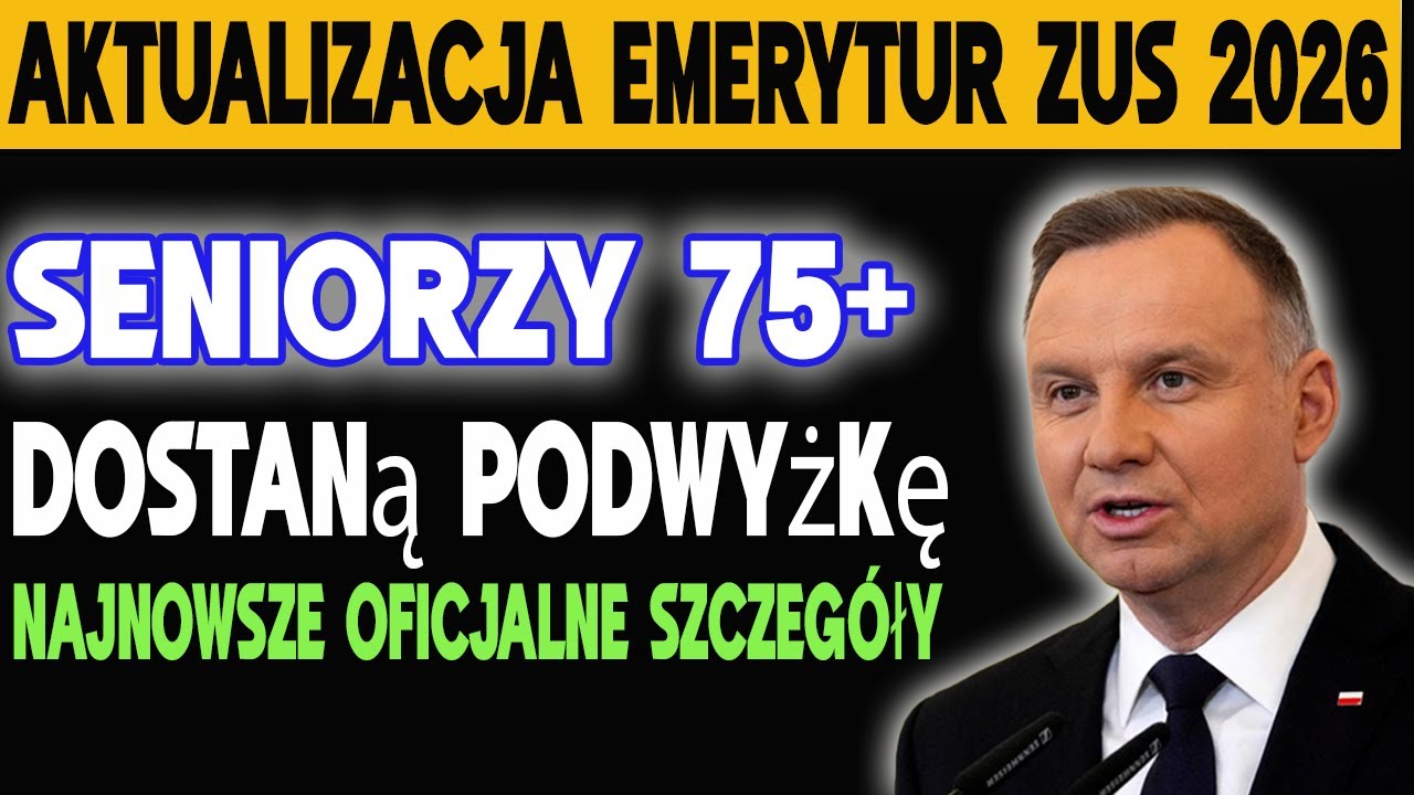 Aktualizacja emerytur ZUS 2026: Seniorzy 75+ mogą otrzymać podwyżkę | Najnowsze szczeg&oacute;ły
