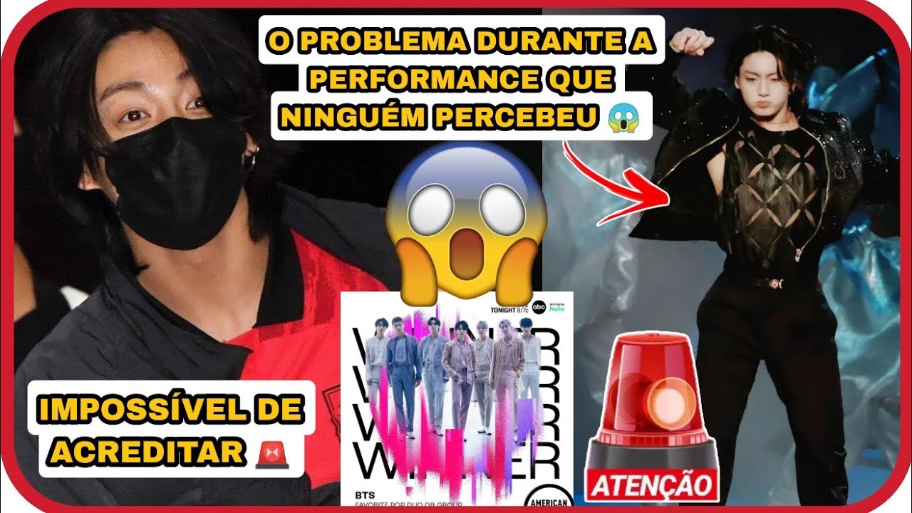 🚨JUNGKOOK PASSA POR GRAVE PROBLEMA DURANTE SUA PERFORMANCE E NINGUÉM PERCEBEU😱 FOI IMPOSSÍVEL NOTAR!