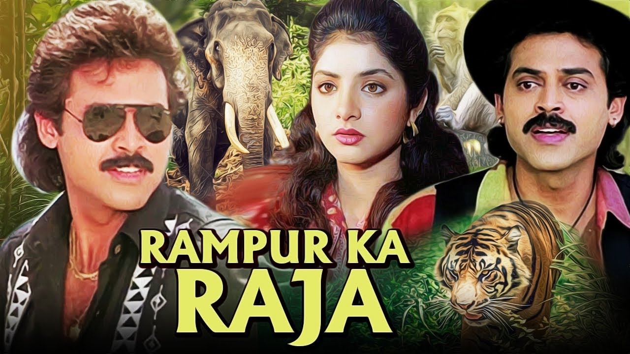 Rampur Ka Raja Full Movie | Venkatesh Movie | Divya Bharti | Hindi Dubbed Movie