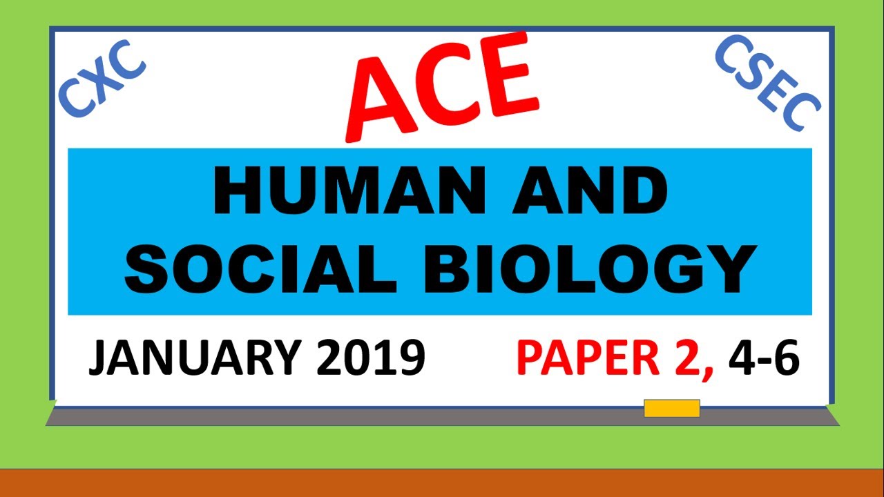 CSEC Human and Social Biology paper 2 2019