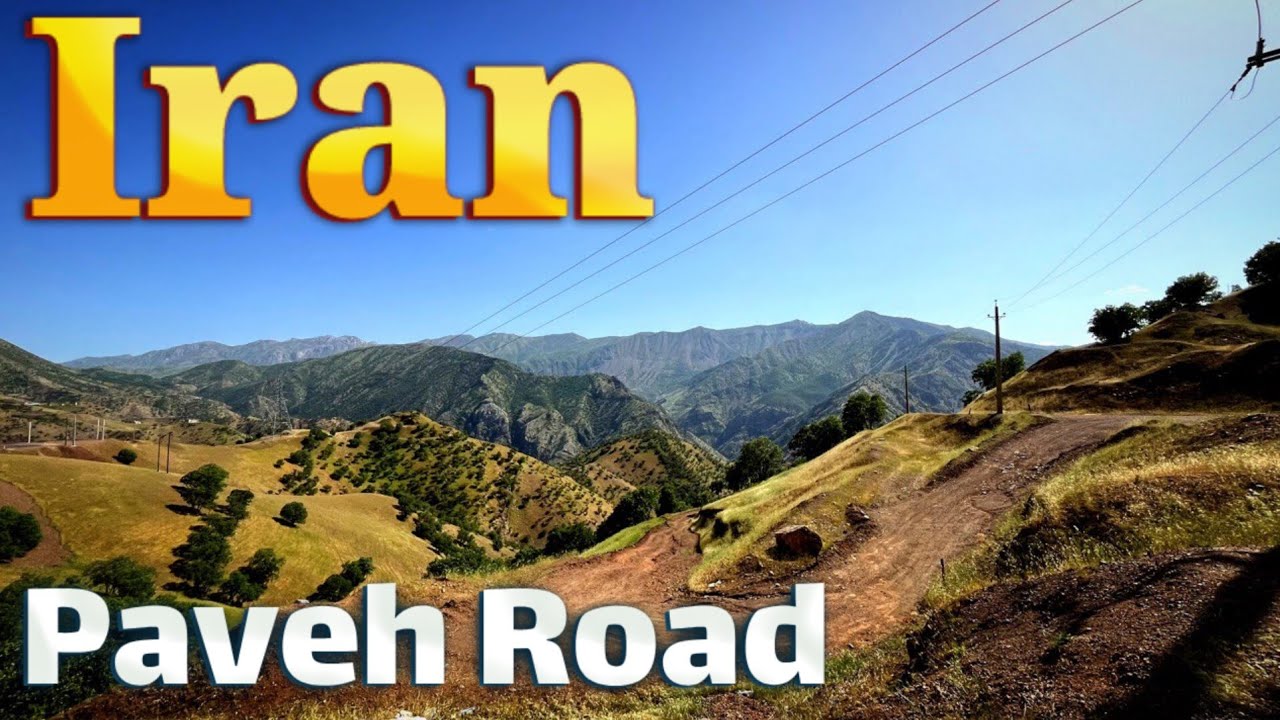 The beautiful road of Paveh city, spring 2583 and I was fined for 3 kilometers over the speed limit