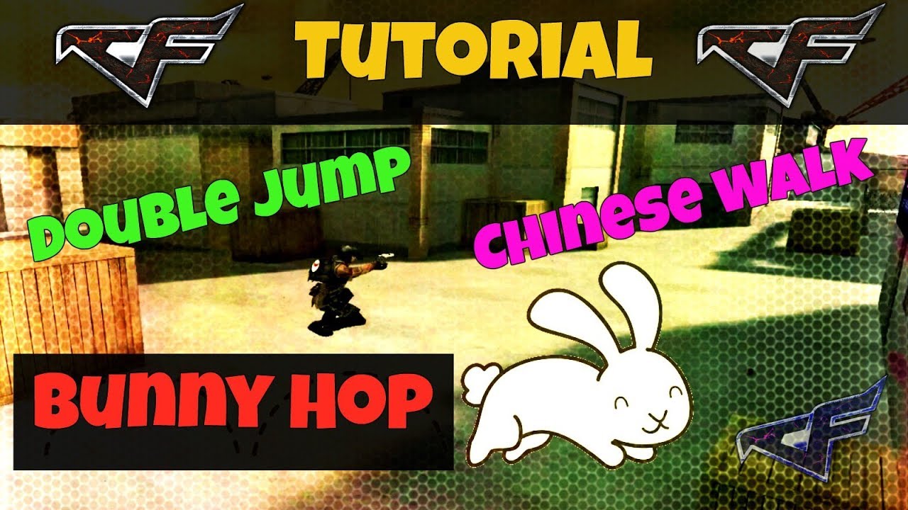 Bunny Hop,Double Jump,Chinese Walk | CrossFire Tutorial | حركات مهمة في كروس فاير