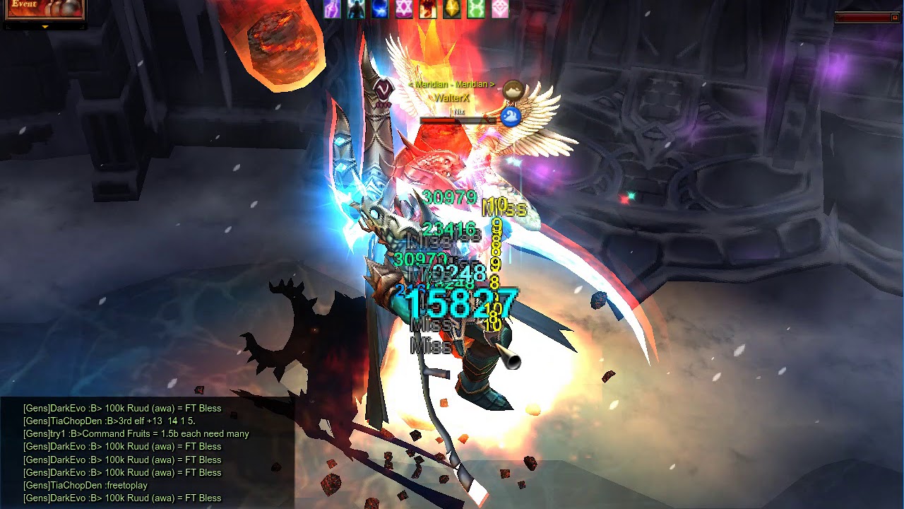 ( BOSS) SM max lvl solo Boss Nixies Lake Sever Alfheim Muonline webzen ss13.1