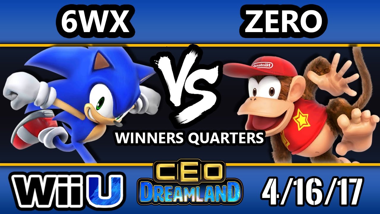 CEO Dreamland 2017 Smash 4 - TSM | ZeRo (Diddy Kong) Vs. Circa | 6WX (Sonic) SSB4 Winners Quarters