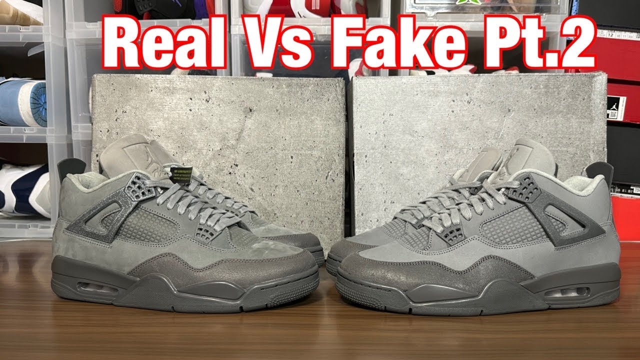 Обзор Air Jordan 4 Wet Cement: настоящие против поддельных, часть 2