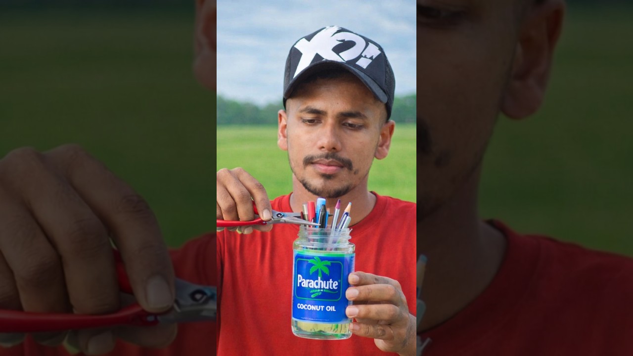 ✅The guys Shows survival skills: Coconut Oil bottle reuse