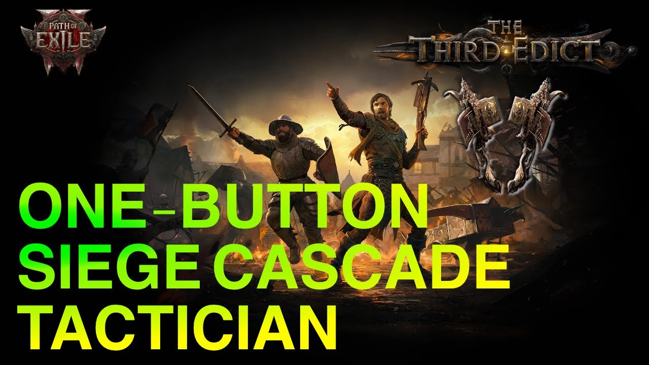POE2 0.3: One Button Siege Cascade Lament Tactician Build Guide