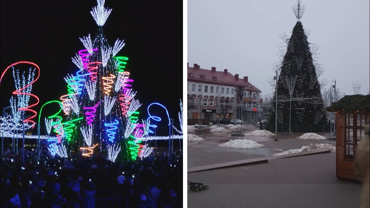 Panevėžiečiai ruošia žvakes, Senųjų metų palydų išvakarėse užgeso miesto eglė