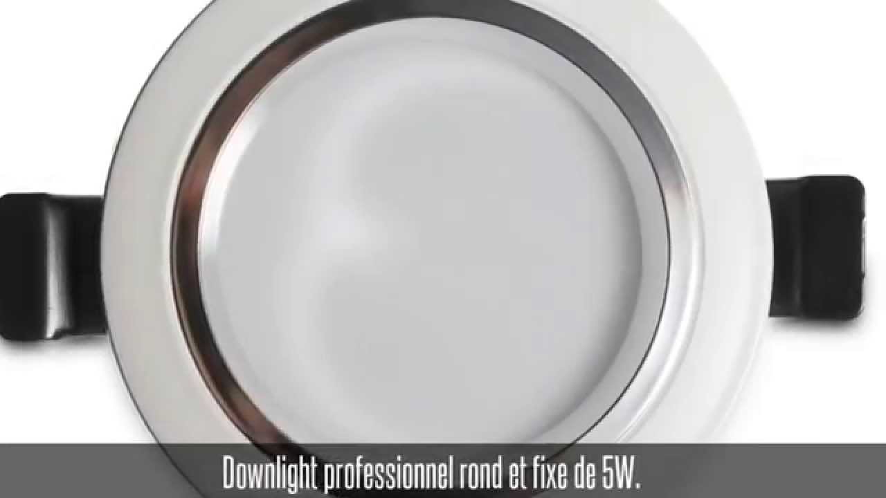 Encastrable professionnel fixe, 5W, 400 lm, blanc neutre