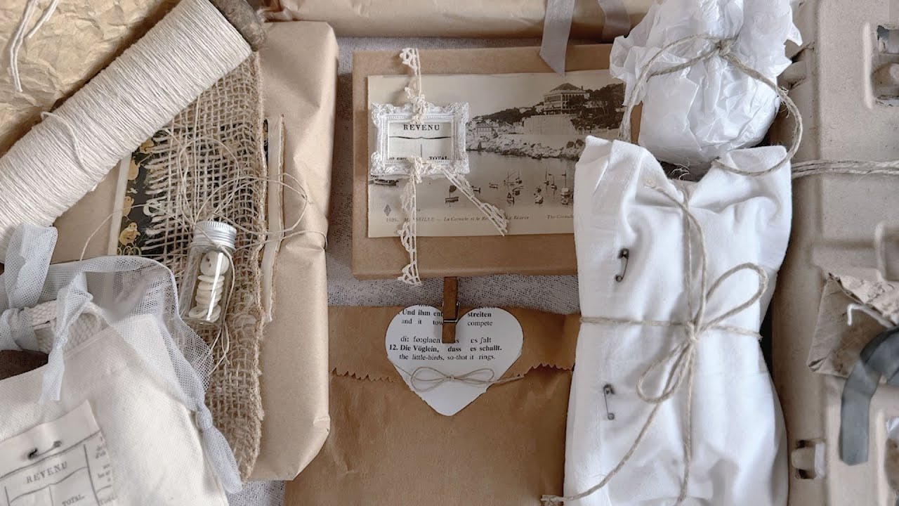 Birthday Happy Mail From Angie • Paper Bag Journal • French Ephemera • Merissa Cherie