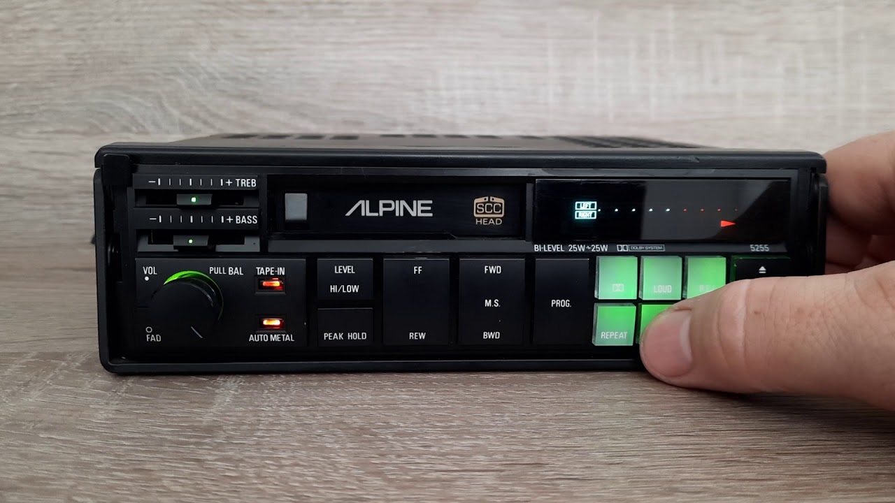 Alpine 5255 Old School Audiophile Cassette Deck 90s Extra Rare