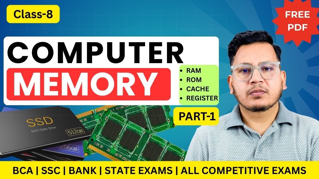Computer Memory in Hindi | RAM & ROM | Cache Memory | Primary Memory for Exam Preparation